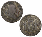 1812. Fernando VII (1808-1833). Lima. 2 Reales. JP. A&C 812. Ag. 4,98 g. BC+. Est.30.