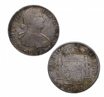 1810. Fernando VII (1808-1833). México. 8 Reales. HJ. A&C 1314. Ag. 26,93 g. EBC- / MBC+. Est.110.