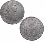 1811. Fernando VII (1808-1833). México. 8 reales. HJ. A&C 1317. Ag. 26,91 g. Atractiva. EBC-. Est.130.