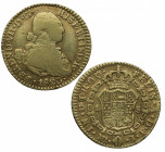 1820. Fernando VII (1808-1833). Nuevo Reino. 1 Escudo. JF. A&C 1559. Au. 3,21 g. RARA. MBC-. Est.300.
