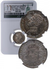 1910*10. Alfonso XIII (1886-1931). Madrid. 50 Céntimos. PCV. A&C 48. Ag. Encapsulada por NN COINS en MS 65. SC / FDC. Est.70.