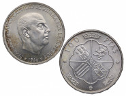 1966*70. Franco (1939-1975). 100 Pesetas. A&C 150. Au. SC. Est.30.