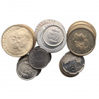 1989 a 2000. Juan Carlos I (1975-2014). Lima. Lote de 27 monedas de 500 , 200, 100, 50, 25y 10. JP. Ag. 1989, 1996, 1997,1998, 2001) , 200 pesetas (19...