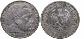 1935 A. Alemania. 5 Marcos. Ag. 13,86 g. EBC. Est.20.