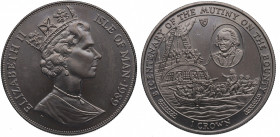 1986. Isla de Man. 1 Crown. Cu-Ni. 28,44 g. Bicentenario del Motín de la Bounty Bounty. SC. Est.25.
