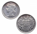 1913. Portugal. 20 Centavos. KM 562. 4,97 g. EBC / EBC+. Est.45.
