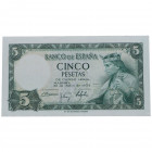 1954. Estado español (1936-1975). Madrid. 5 Pesetas . Ed 466. Apresto original. SC-. Est.30.
