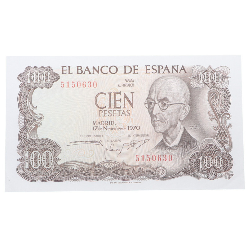 1970. Estado Español (1936-1975). 100 Pesetas. Ed 425c. ¡. SIN SERIE. SC. Est.20...
