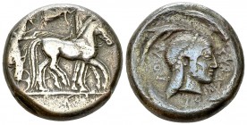 Syracuse AR Tetradrachm, c. 475-470 

 Syracuse , Sicily. Deinomenid tyranny, under Hieron I. (478-466 BC). AR Tetradrachm (23-24 mm, 17.06 g), c. 4...