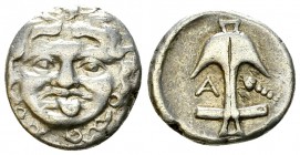 Apollonia Pontika AR Drachm, late 5th-4th centuries BC 

Thrace, Apollonia Pontika . AR Drachm (14 mm, 2.82 g), late 5th-4th centuries BC.
Obv. Fac...