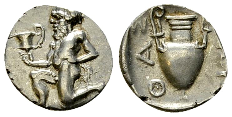 Thasos AR Trihemiobol, c. 412-404 BC 

Islands of Thrace, Thasos . Circa 412-4...
