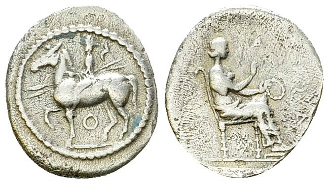 Larissa AR Trihemiobol, c. 440-400 BC, ex BCD 

Thessaly, Larissa . AR Trihemi...