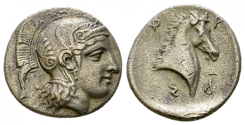 Pharsalos AR Hemidrachm, late 5th-mid 4th century 

Thessaly, Pharsalos . AR H...