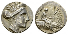 Histiaia AR Tetrobol, 3rd-2nd centuries BC 

Euboia, Histiaia . AR Tetrobol (13-14 mm, 1.57 g), 3rd-2nd centuries BC.
Obv. Wreathed head of nymph H...