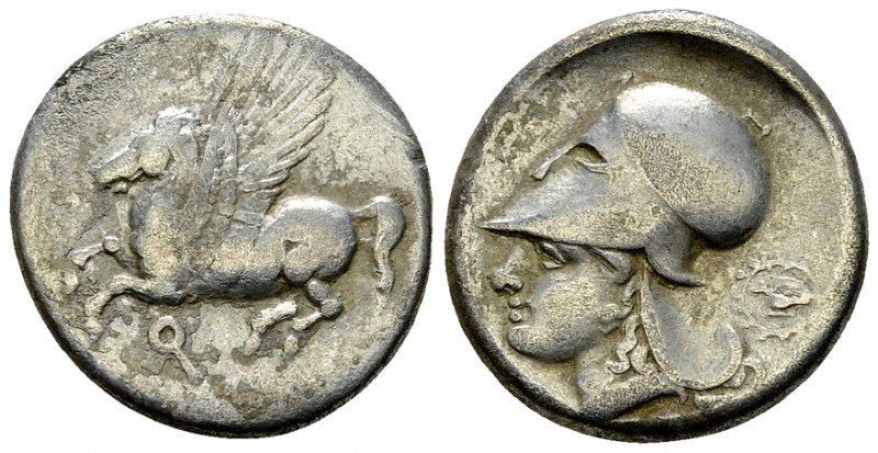 Corinth AR Stater, c. 375-300 BC 

 Corinthia, Corinth . AR Stater (21-22 mm, ...