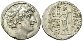 Antiochos VIII Epiphanes AR Tetradrachm 

Seleukid Kings of Syria. Antiochos VIII Epiphanes (Grypos) (121/0-97/6 BC). AR Tetradrachm (29-30 mm, 16.6...