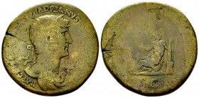 Hadrian AE Sestertius, Genius of the Circus reverse, extremely rare 

 Hadrian (117-138 AD). AE Sestertius (33 mm, 26.74 g). Rome, dated AVC 874 (=A...