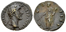Antoninus Pius AR Denarius, Fortuna reverse 

 Antoninus Pius (138-161 AD). AR Denarius (16-17 mm, 3.41 g), Rome, 148/149 AD.
Obv. ANTONINVS AVG PI...