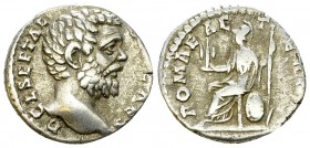 Clodius Albinus AR Denarius, Roma reverse 

 Clodius Albinus (193-196 AD). AR Denarius (17-18 mm, 2.84 g), Rome.
 Obv. D CL SEPT ALBIN CAES, bare h...