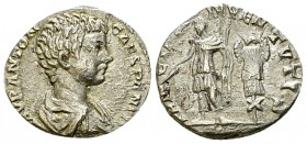 Caracalla AR Denarius, Prince of the Youth reverse 

Septimius Severus (193-211 AD) for Caracalla . AR Denarius (16-17 mm, 3.20 g), Rome, 196-198 AD...