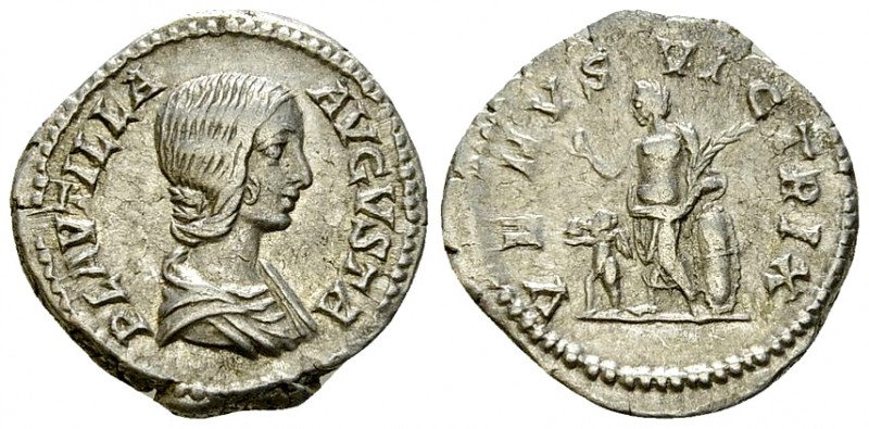 Plautilla AR Denarius, Venus reverse 

Caracalla for Plautilla (202-205 AD). A...