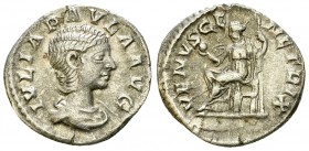 Iulia Paula AR Denarius, Venus reverse 

 Iulia Paula (220 AD). AR Denarius (18-19 mm, 2.64 g), Rome.
Obv. IVLIA PAVLA AVG, draped bust right.
Rev...