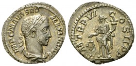 Severus Alexander AR Denarius, Aequitas reverse 

 Severus Alexander (222-235 AD). AR Denarius (18-19 mm, 2.97 g), Rome, 227 AD.
Obv. IMP C M AVR S...