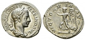 Severus Alexander AR Denarius, Victory reverse 

 Severus Alexander (222-235 AD). AR Denarius (19-20 mm, 2.68 g), Rome, 222-228 AD.
Obv. IMP C M AV...