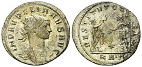Aurelianus Antoninianus, Serdica mint 

 Aurelianus (270-275 AD). AE silvered Antoninianus (22-24 mm, 3.49 g), Serdica, 274-275 AD.
Obv. IMP AVRELI...