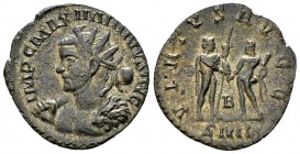 Maximianus Herculius Antoninianus, very rare 

 Maximianus Herculius (286-305 AD). Silvered AE Antoninianus (20-21 mm, 2.22 g), Lugdunum, 287-289 AD...