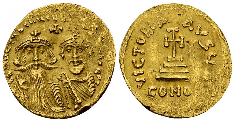 Constans II AV Solidus 

 Constans II (641-668 AD), with Constantine IV. AV So...