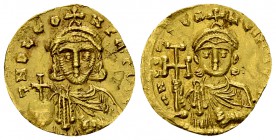 Leo III AV Tremissis, ex Ciani 

 Leo III the Isaurian (717-741 AD). AV Tremissis (16 mm, 1.47 g), Constantinople, c. 720-725 AD.
Obv: D NO LEON P ...