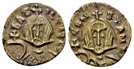 Basil I the Macedonian AV Semissis, Syracuse 

 Basil I the Macedonian (867-886 AD). Base AV Semissis (14-15 mm, 1.20 g), Syracuse.
Obv. bASILEOC, ...