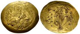 Alexius I Comnenus AV Hyperpyron, Thessalonica 

 Alexius I Comnenus (1081-1118 AD). AV Hyperpyron (26-30 mm, 4.39 g),&nbsp; Thessalonica. Post-refo...