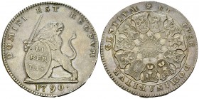 United Belgian States, AR Lion d'argent 1790 

Belgium, Brabant. United Belgian States . AR 3 Florins 1790 (Lion d'argent) (42 mm, 32.71 g), Brussel...