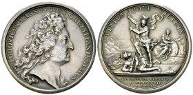 Louis XIV, AR Médaille 1702, Bataille de Crémone 

 Louis XIV (1643-1715). AR Médaille 1702 (41 mm, 38.89 g), commémorant la bataille de Crémone dit...