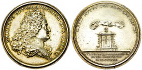 France, AR Médaille 1721, Saint-Urbain 

 France . AR Médaille 1721 (45-46 mm, 40.18 g). Fiançailles de l'infant Luis d'Espagne et de Louise-Elisabe...