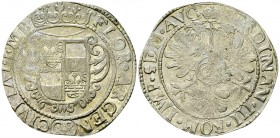 Emden, AR Gulden o.J. 

Deutschland, Emden . Ferdinand III (1637-1657). AR Gulden o.J. (28 Stüber) (39-40 mm, 20.26 g).
Dav. 508.

Leichte Präges...