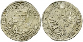 Emden, AR Gulden o.J. 

Deutschland, Emden . Ferdinand III (1637-1657). AR Gulden o.J. (28 Stüber) (41 mm, 19.50 g).
Dav. 508.

Sehr schön.