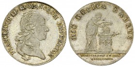 Frankfurt, Silberabschlag d. Doppeldukaten 1792 

 Frankfurt, Reichsstadt . Silberabschlag von den Stempeln des Doppeldukaten 1792 (25 mm, 4.18 g), ...