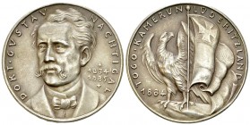 Deutsche Kolonien, AR Medaille o.J. (1935) 

 Deutsche Kolonien . AR Medaille o.J. (1935) (36 mm, 19.33 g), unsigniert, von Karl Goetz, auf den 50. ...