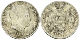 Napoleone I, AR 2 Lire 1813 B, Bologna 

Regno d'Italia. Napoleone I (1805-1814). AR 2 Lire 1813 B (9.80 g), Bologna.
Pag. 46.

BB.