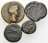 Lot of 4 Greek AE coins 

Lot of four Greek AE Coins.

Fine/very fine. (4)

Lot sold as is, no returns.