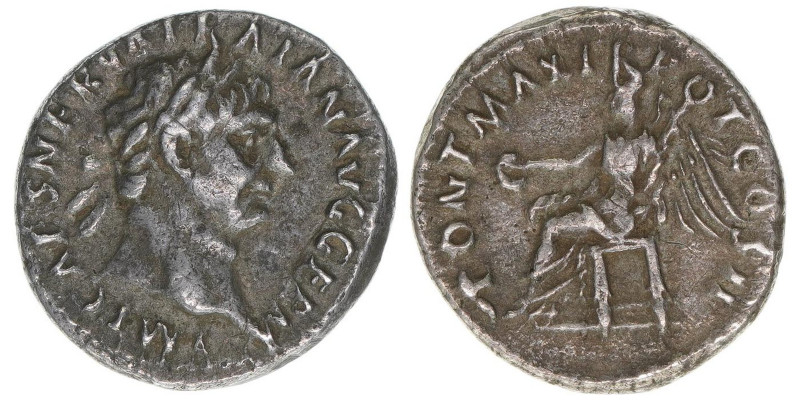 Traianus 98-117
Römisches Reich - Kaiserzeit. Denar. PONT MAX TR POT COS II
Rom
...