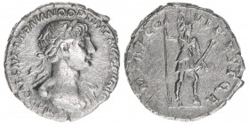 Traianus 98-117
Römisches Reich - Kaiserzeit. Denar. P M TR P COS VI P P SPQR
Rom
2,86g
Kampmann 27.52
ss