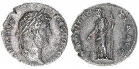 Hadrianus 117-138
Römisches Reich - Kaiserzeit. Denar. PROVIDENTIA AVG
Rom
3,08g
Kampmann 32.95
ss