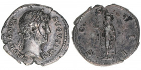 Hadrianus 117-138
Römisches Reich - Kaiserzeit. Denar. COS III
Rom
3,14g
Kampmann 32.54
ss