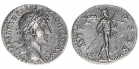 Hadrianus 117-138
Römisches Reich - Kaiserzeit. Denar. P M TR P COS III
Rom
3,19g
Kampmann 32.90
ss+