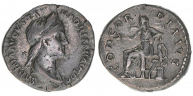 Sabina +136 Gattin des Hadrianus
Römisches Reich - Kaiserzeit. Denar. CONCORDIA AVG
Rom
3,23g
Kampmann 33.2
ss