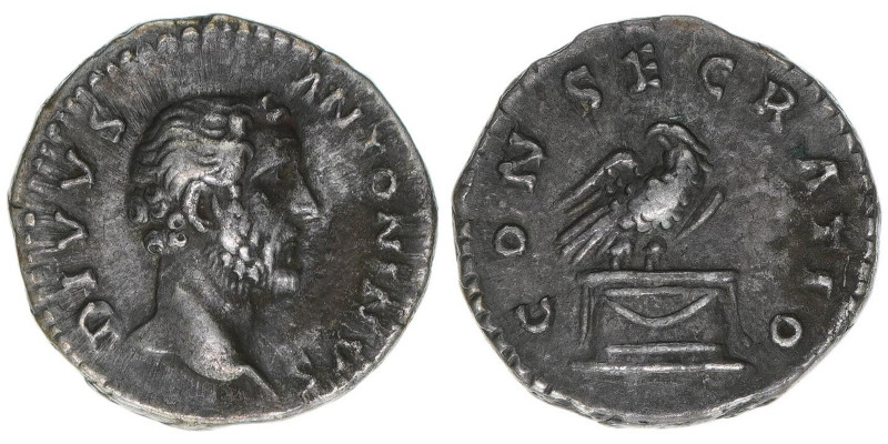 Antoninus Pius 138-161
Römisches Reich - Kaiserzeit. Denar. CONSECRATIO - Divus-...